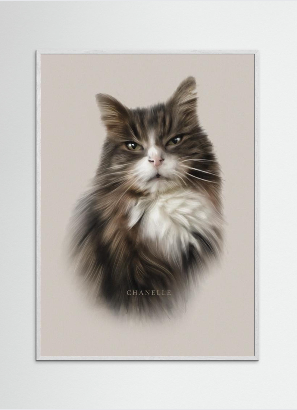 Kjæledyrportrett - tegnet av Linn Wold