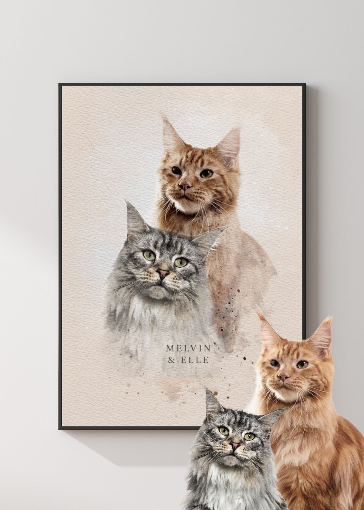 Kjæledyrplakat - akvarell