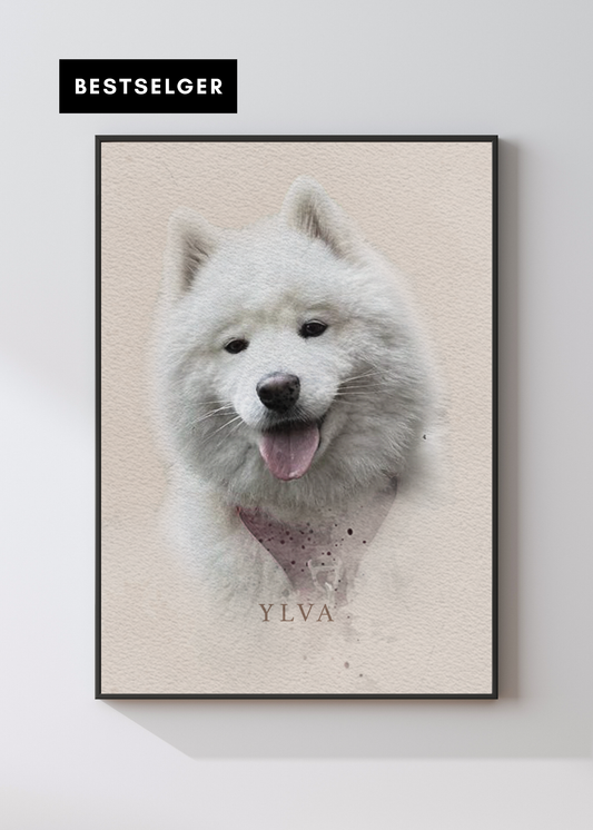 Kjæledyrplakat - akvarell